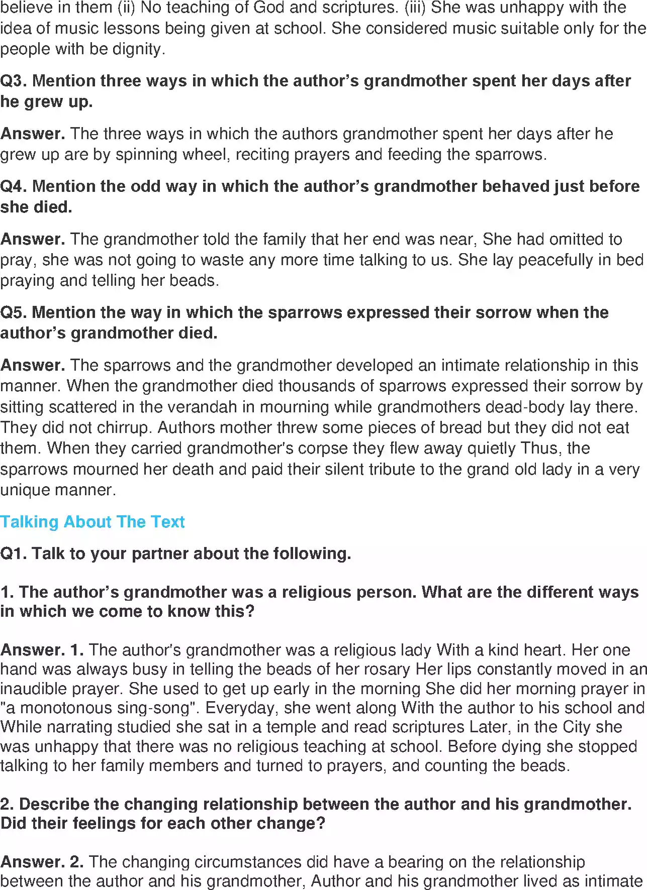 UP Board Solution 11 English 1. The Portrait of lady Image 2