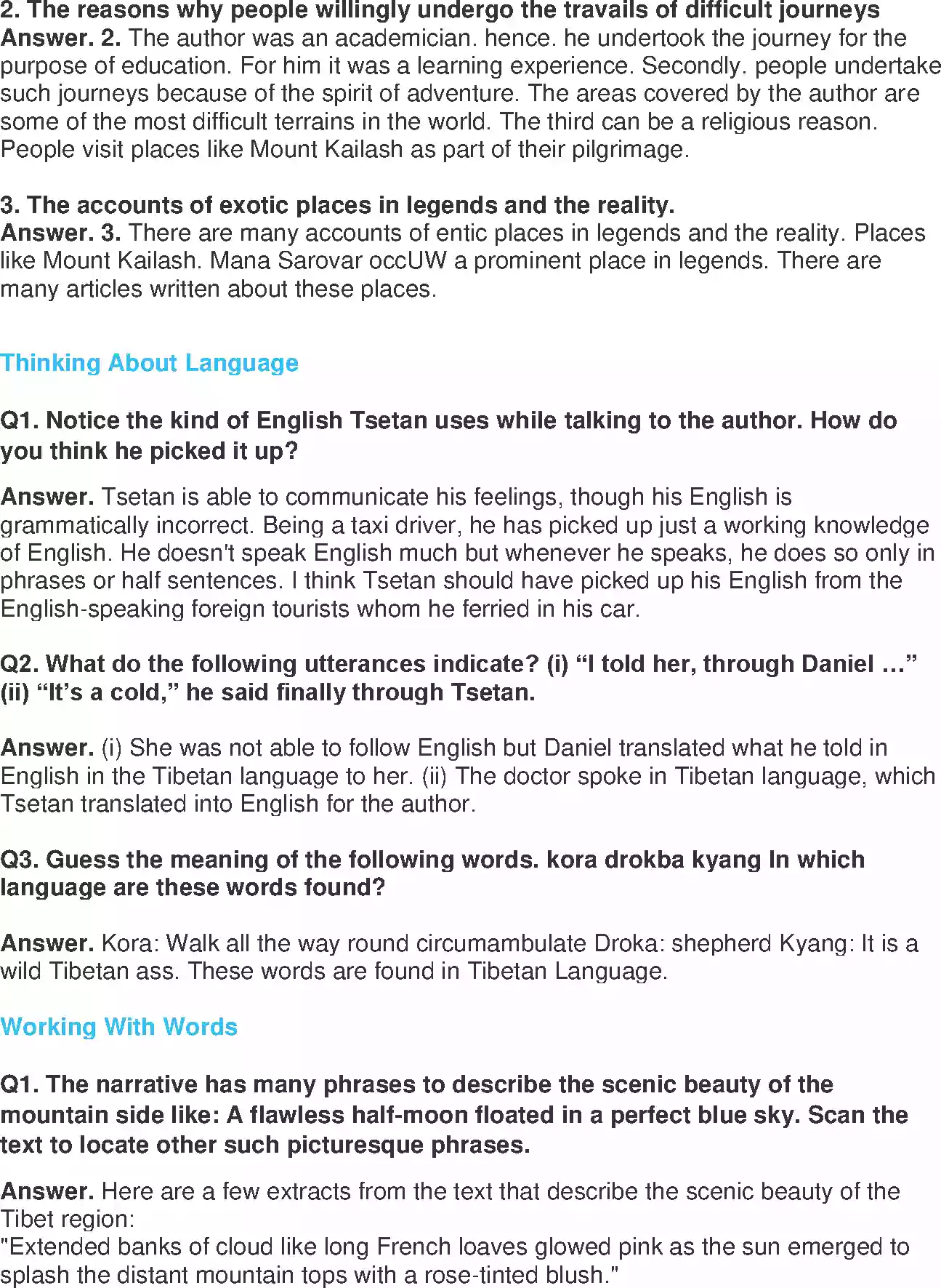 UP Board Solution 11 English 8. Silk Road Image 3