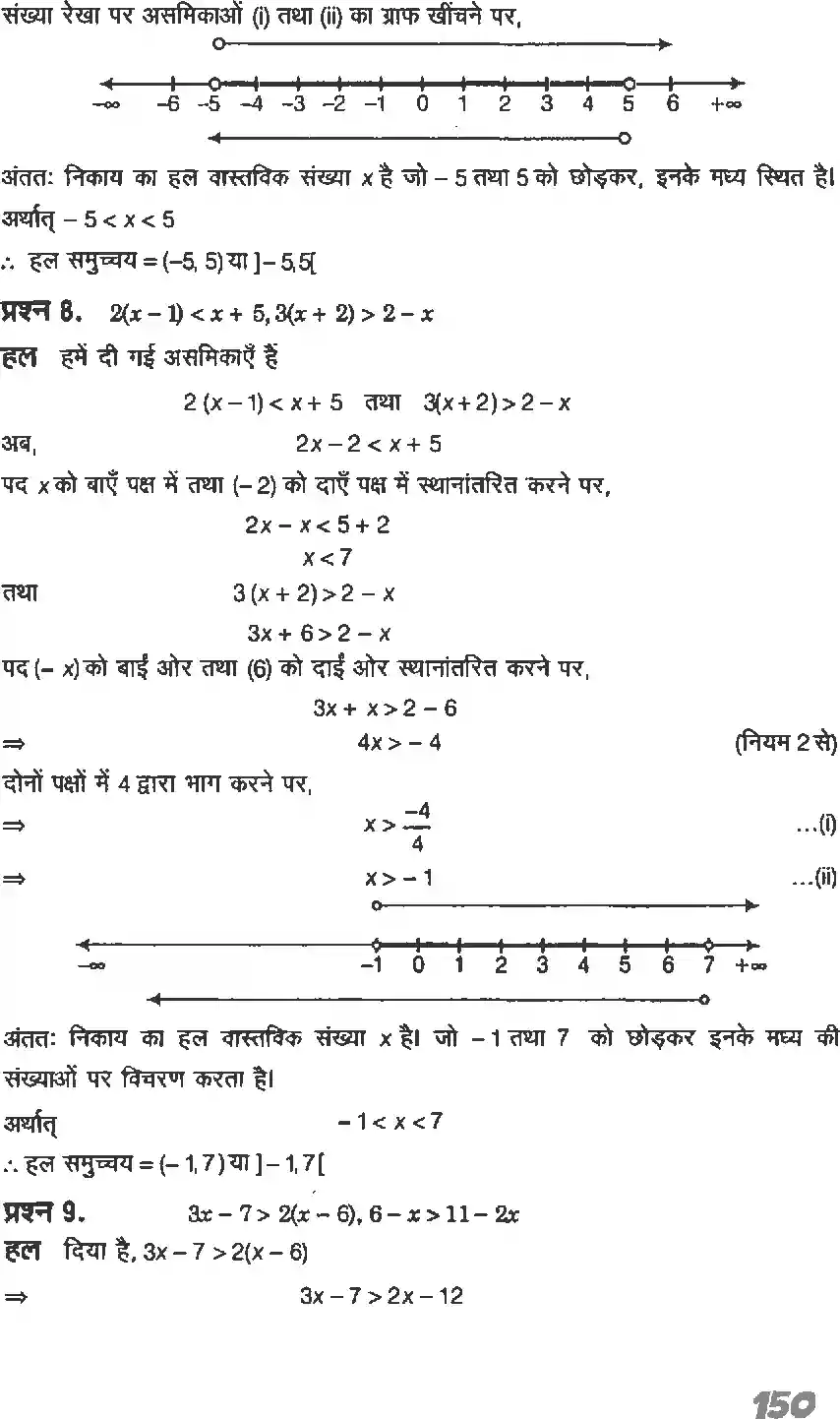 UP Board Solution 11 Maths 6. रैखिक असमिकाएँ Image 38