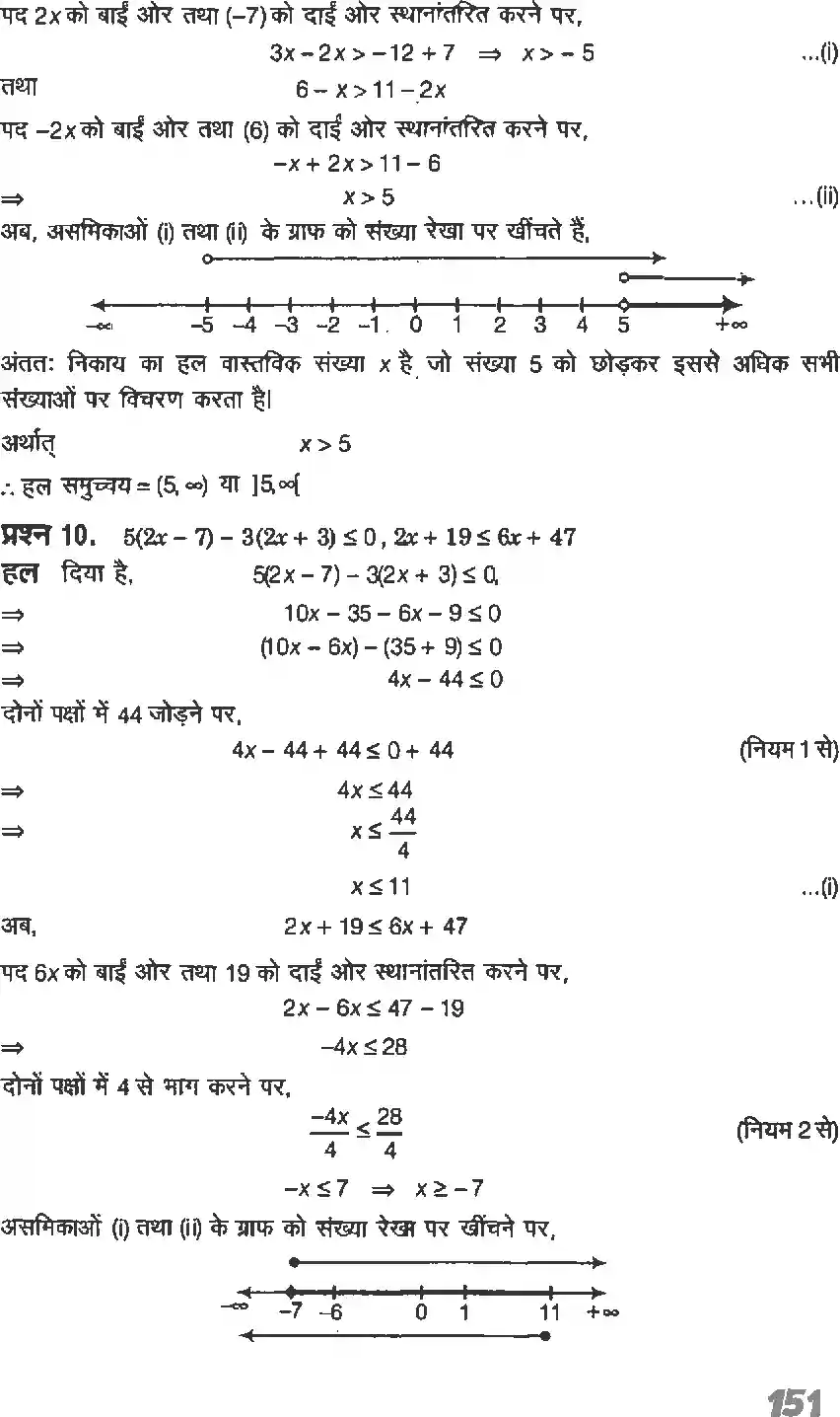 UP Board Solution 11 Maths 6. रैखिक असमिकाएँ Image 39