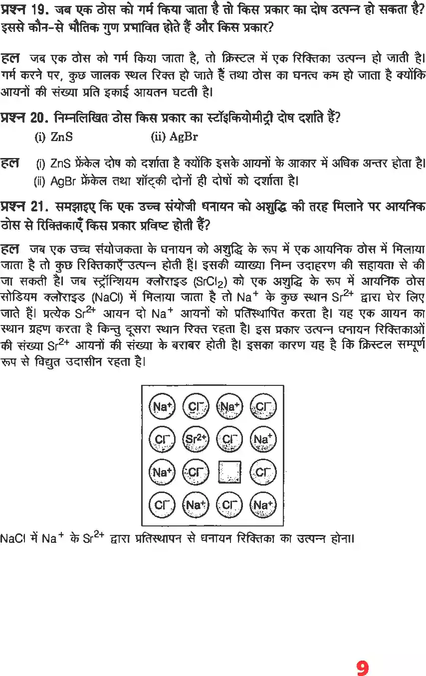 UP Board Solution 12 Chemistry 1. ठोस अवस्था Image 7