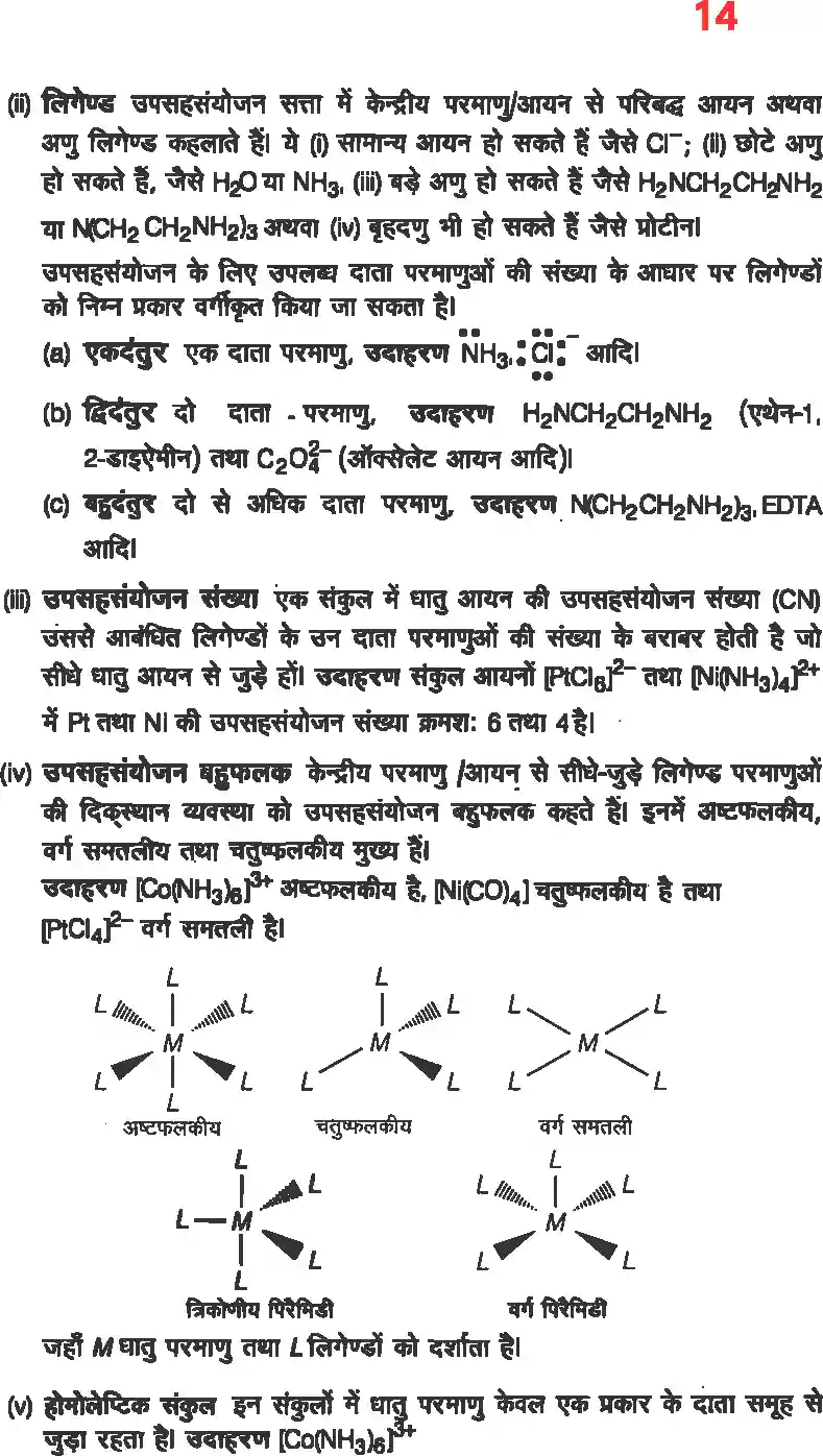 UP Board Solution 12 Chemistry 9. उपसहसंयोजक यौगिक Image 12