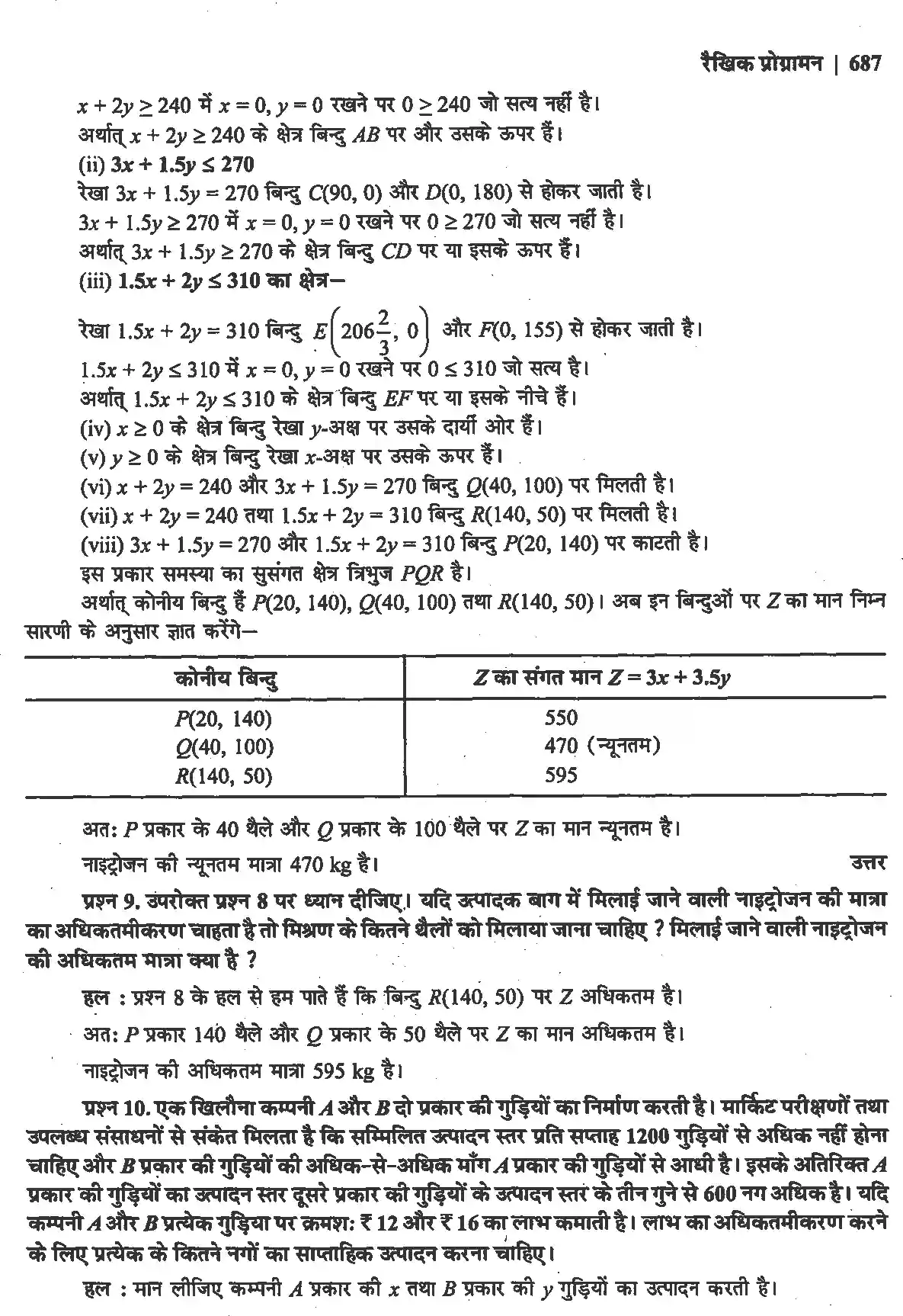 UP Board Solution 12 Maths 12. रैखिक प्रोग्रामन Image 43