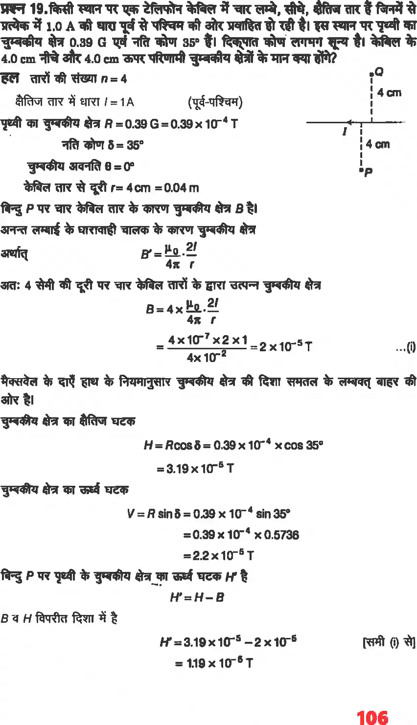 UP Board Solution 12 Physics 5. चुंबकत्व एवं द्रव्य Image 15