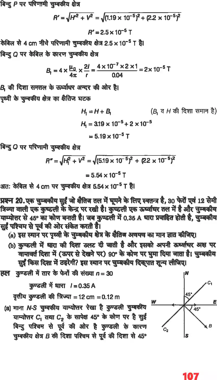 UP Board Solution 12 Physics 5. चुंबकत्व एवं द्रव्य Image 16