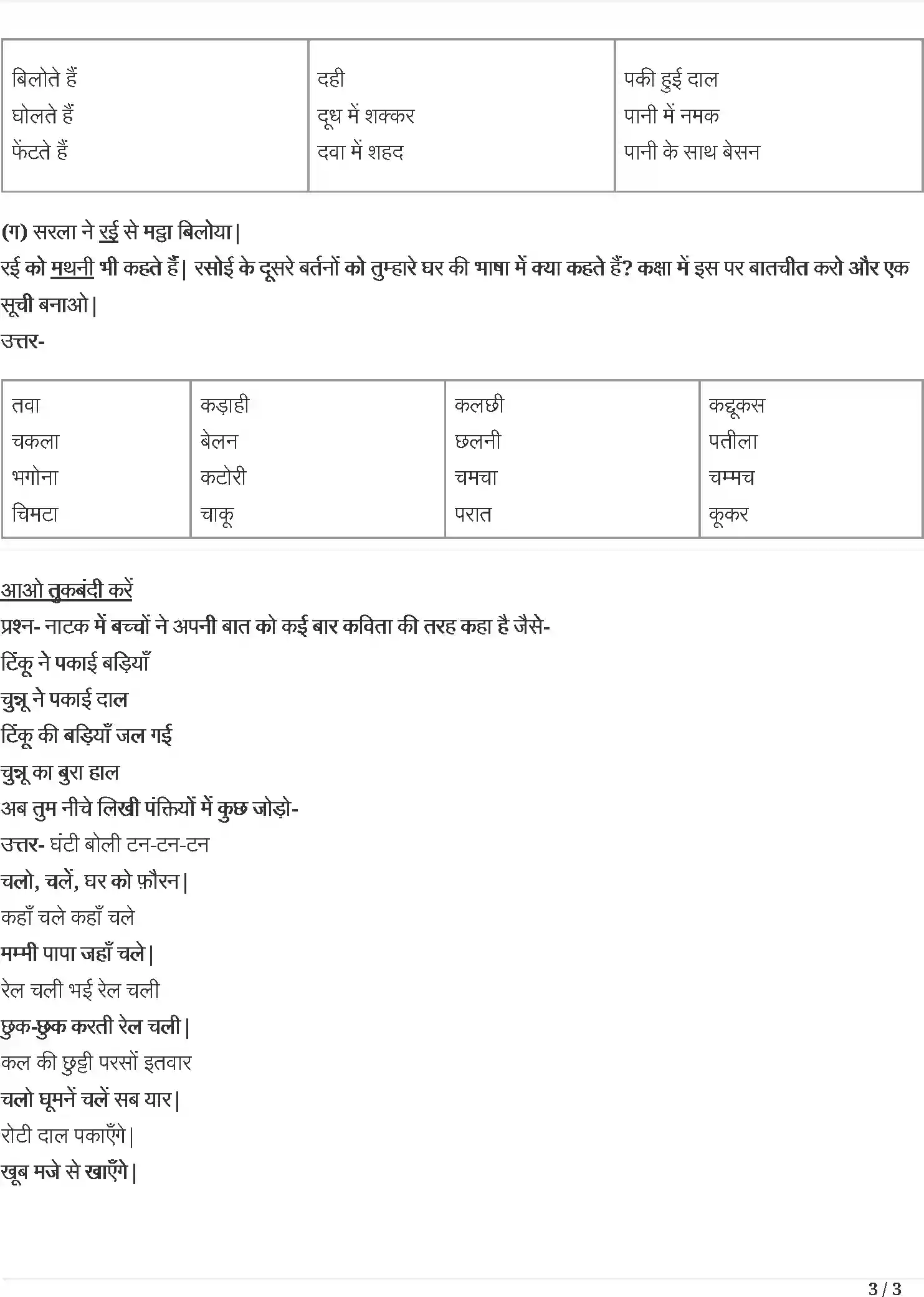 UP Board Solution 4 Hindi 10. थप्प रोटी थप्प दाल Image 3