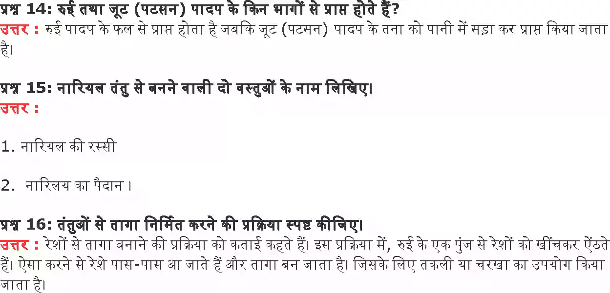 UP Board Solution 6 Science 3. तंतु से वस्त्र तक Image 2