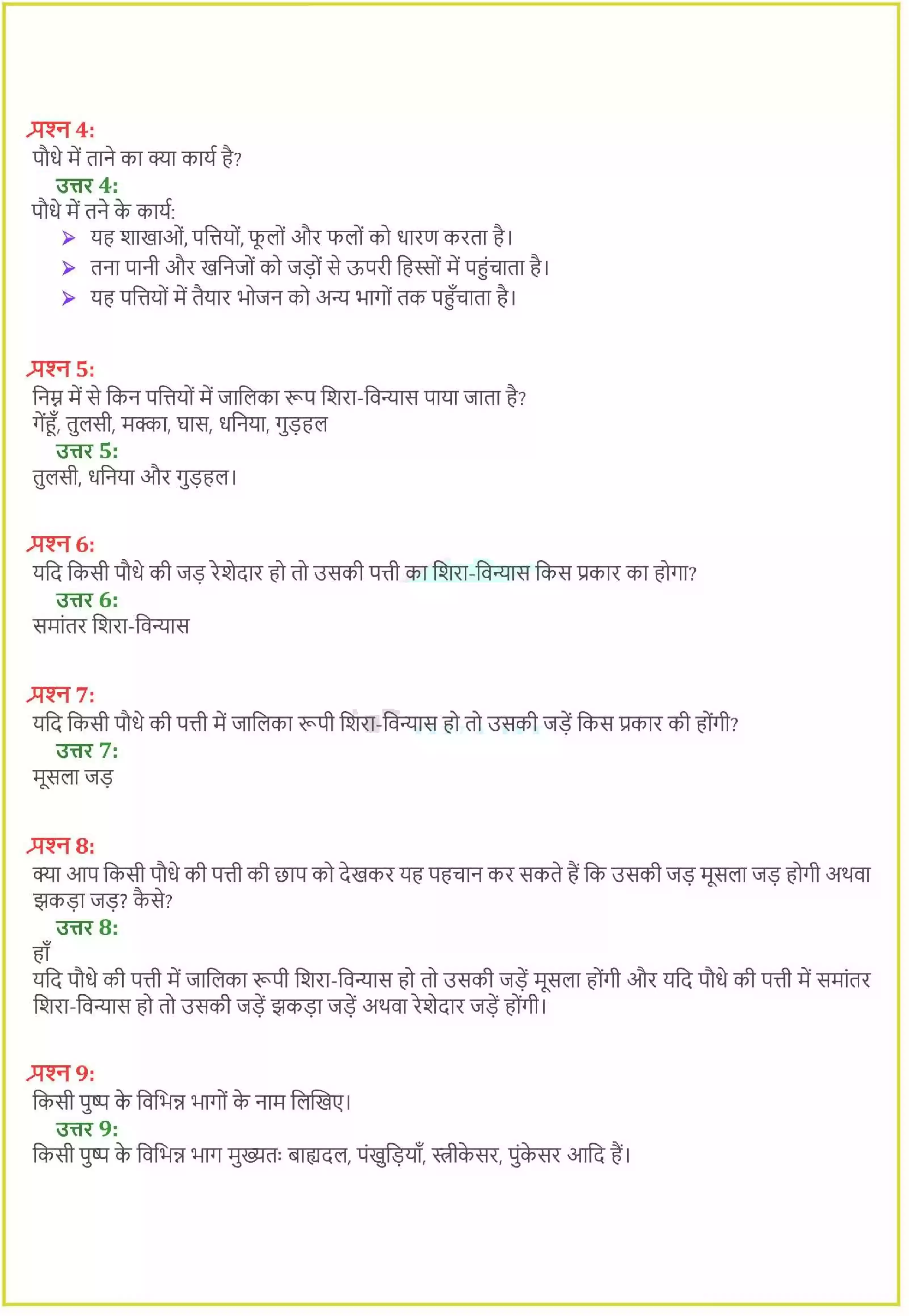 UP Board Solution 6 Science 7. पौधो को जानिए Image 2