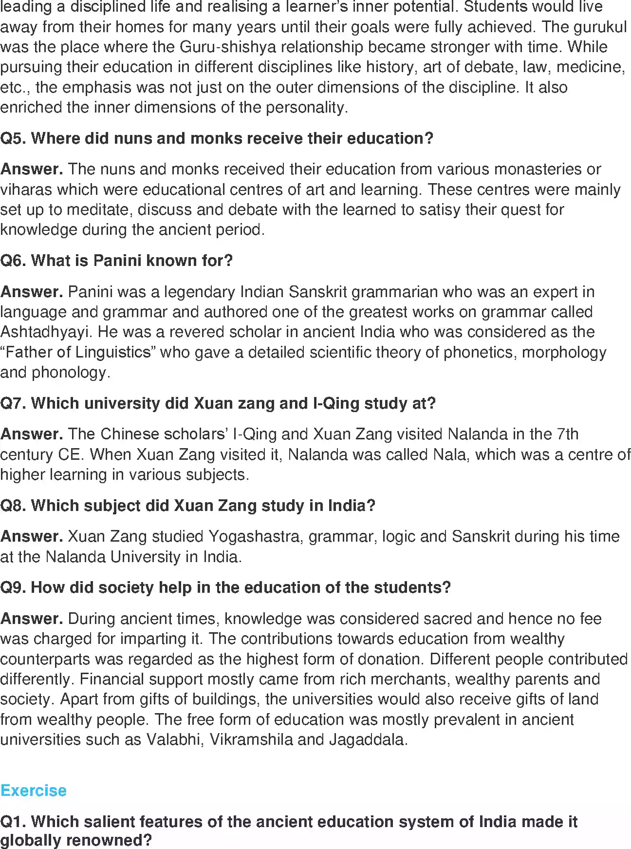 UP Board Solution 8 English 11. Ancient Education System Of India Image 2