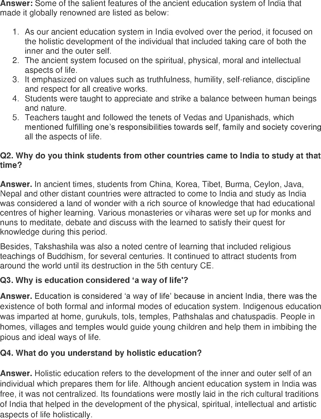 UP Board Solution 8 English 11. Ancient Education System Of India Image 3
