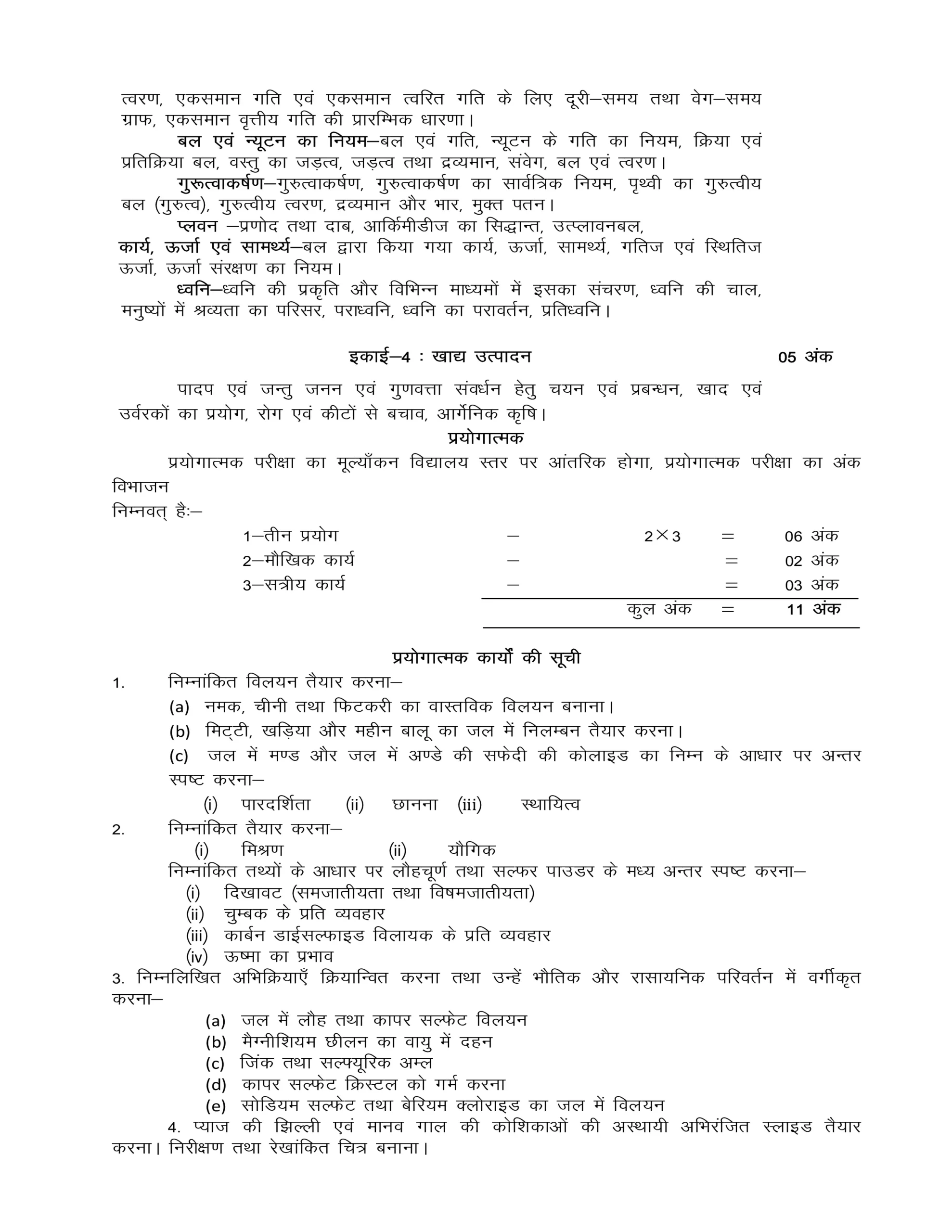 UP Board Syllabus 2025-26 Class 9 All Subjects